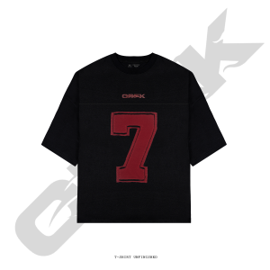 T-SHIRT OVERSIZE UNFINISHED 7 (BLACK)
