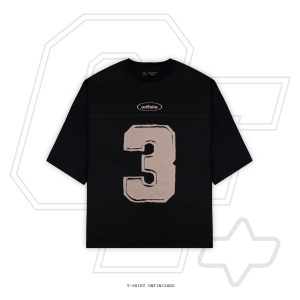 T-SHIRT OVERSIZE UNFINISHED 3 (BLACK)
