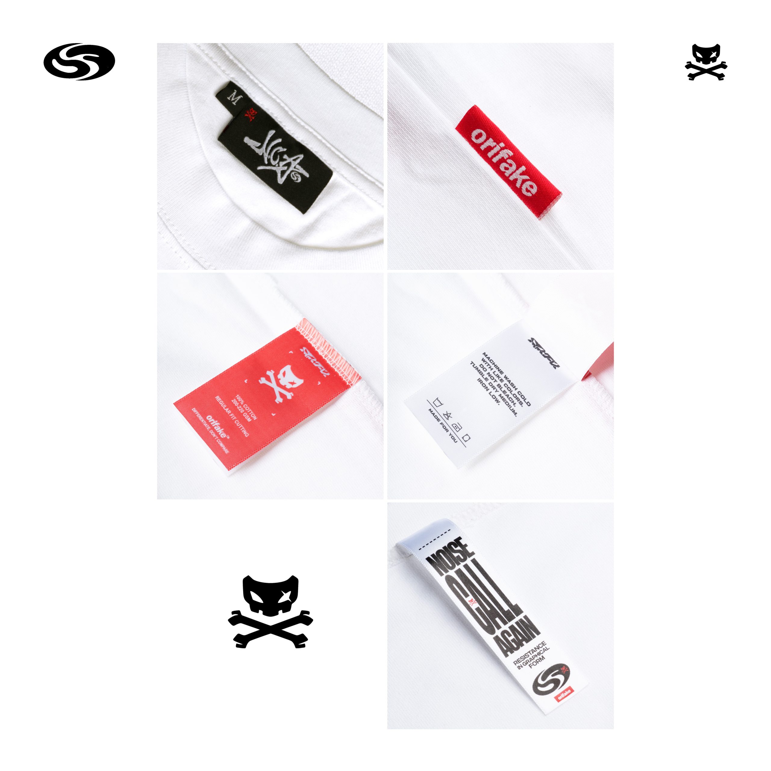 T-SHIRT BOXY DISCHARGE OF on WHITE (NCA SERIES) - Image 5